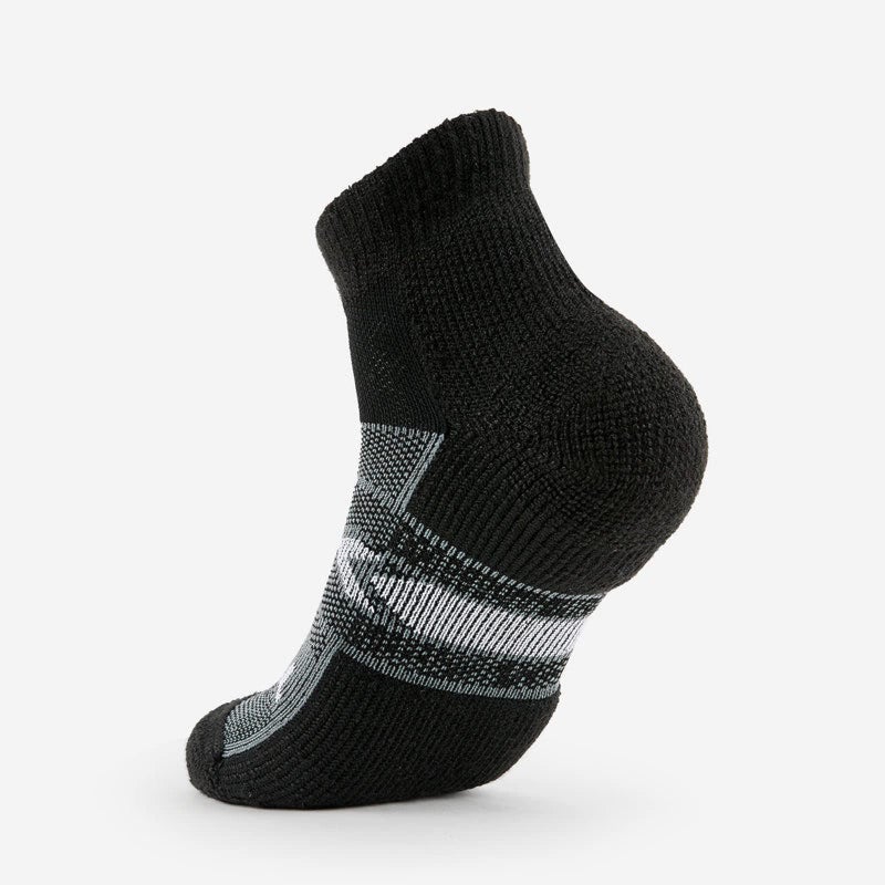 thorlos unisex adult Wcmu Max Cushion 12 Hour Shift Ankle Socks, Black/Grey, X-Large US - Image 5